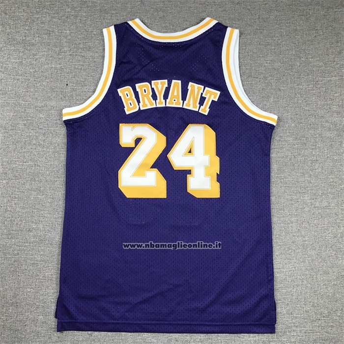 Maglia Bambino Los Angeles Lakers Kobe Bryant #24 Mitchell & Ness 2007-08 Viola